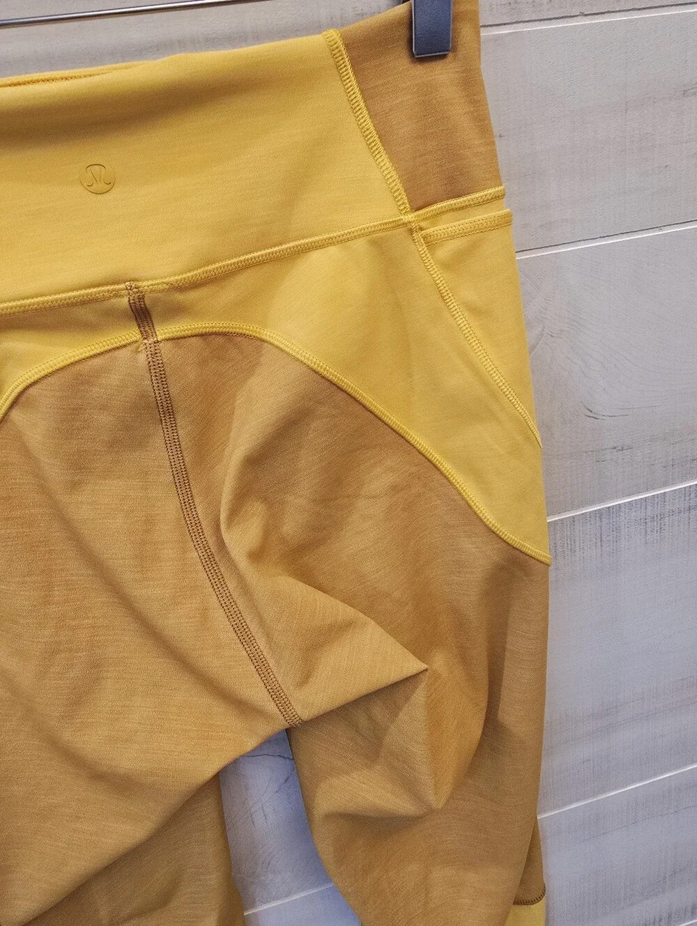 {8} Lululemon Early Extension Hi-Rise Tight Heathered Fools Gold & Honey Lemon - Picture 11 of 13